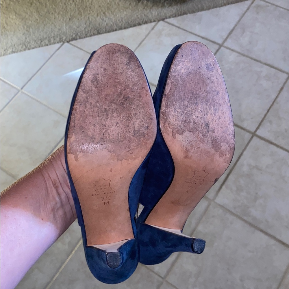 JONATHAN peep toe leather heels - Picture 10 of 11
